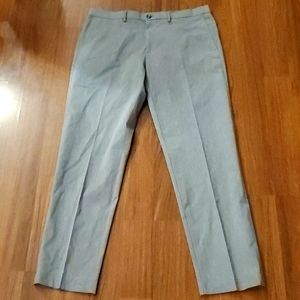 Haggar Straight Fit Men's Premium No Iron Gray Dress Pants - Size 36W X 32L